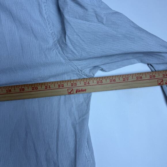 Banana Republic‎ Dress Shirt Mens Extra Large Slim Fit Long Sleeve Grey Gray - Picture 7 of 9